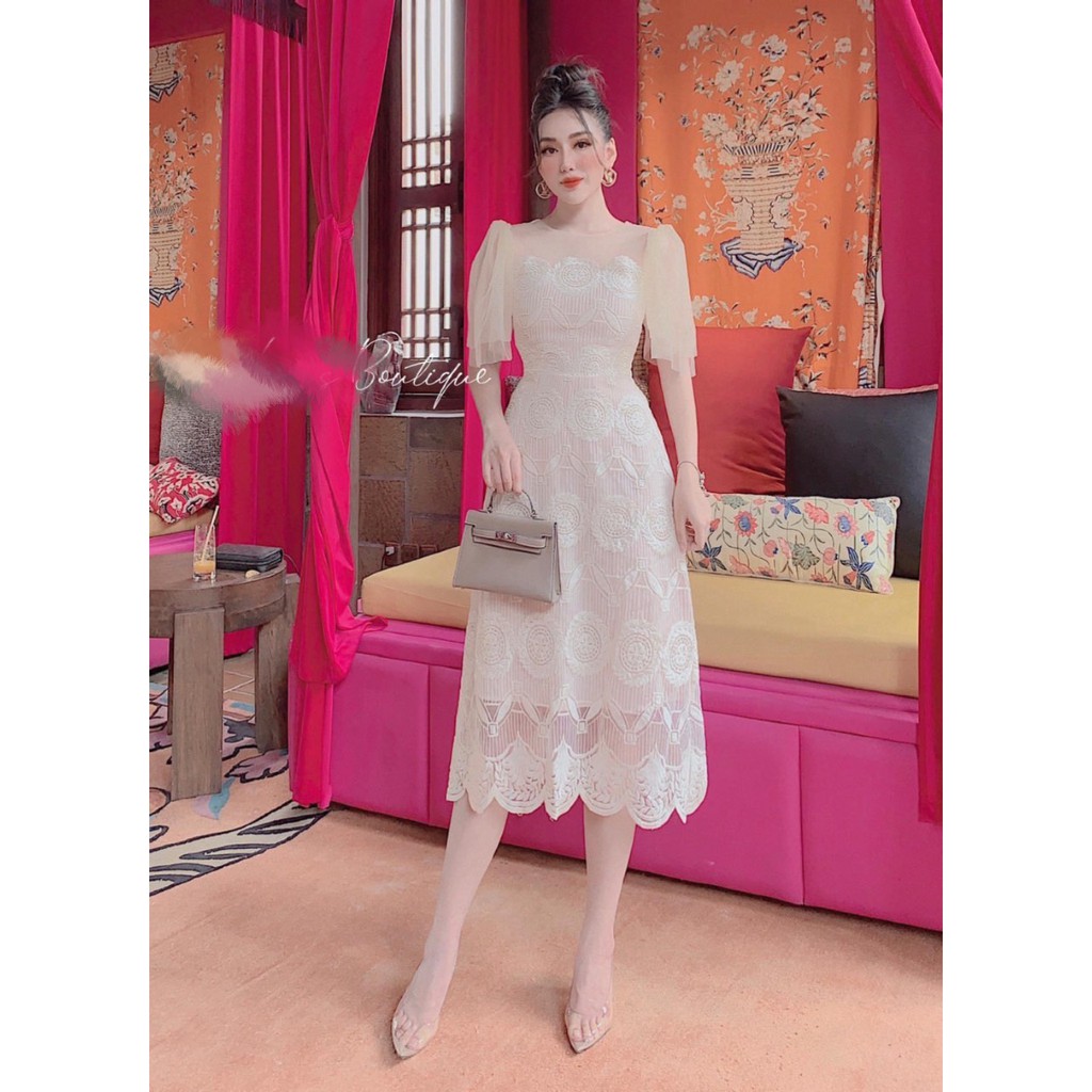Đầm Ren Kem TShop