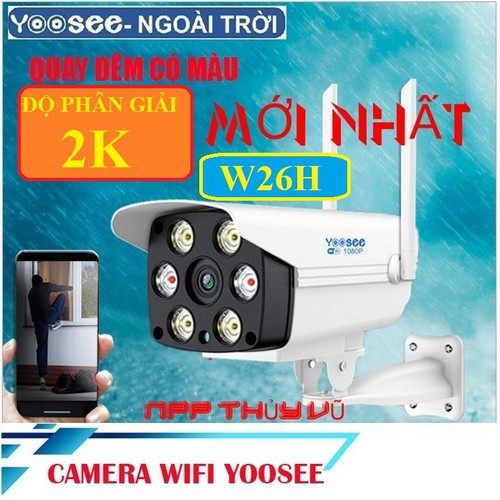 [BẢO HÀNH 3 NĂM- TẶNG THẺ NHỚ 32GB YOOSEE XỊN - 1 ĐỔI 1 TRONG 7 NGÀY ] - Camera IP Wifi giám sát đêm W26H chuẩn Full HD