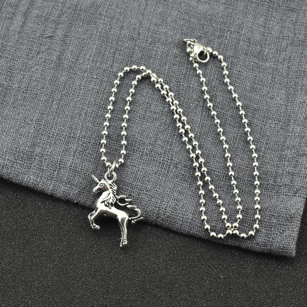 Dây chuyền trang trí mặt hình kỳ lân phong cách retro Hàn Quốc sành điệu C213