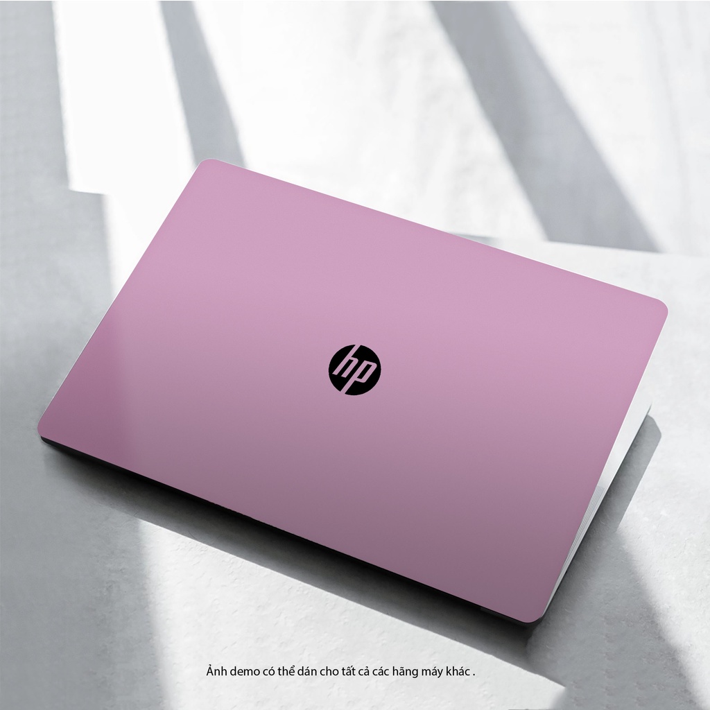 Skin Dán Laptop 5 Màu Hồng Trơn - Miếng Dán Laptop Cắt Sẵn Theo Từng Model Máy
