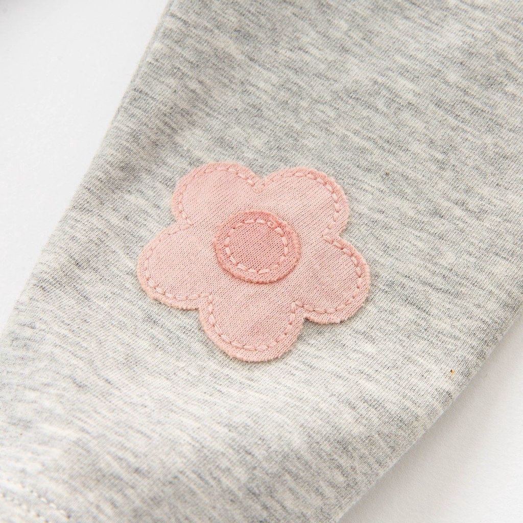 Quần Legging Dài Vải Cotton Họa Tiết Hoa Dễ Thương Cho Bé Gái