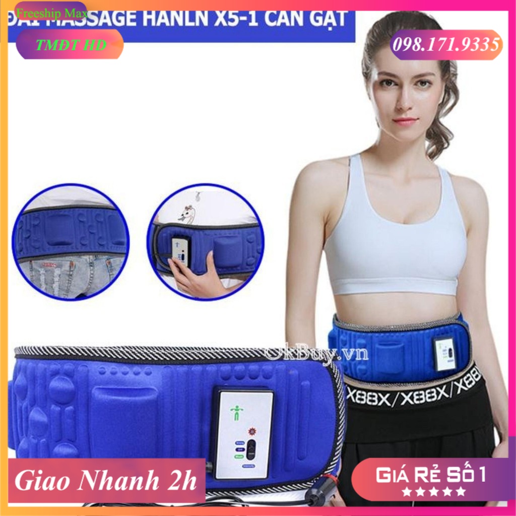 Cách Giảm Béo Bụng, giảm mỡ bụng - Đai Massage Giảm eo, toàn thân X5 đánh tan mỡ thừa, giảm cân hiệu quả, nhanh chóng