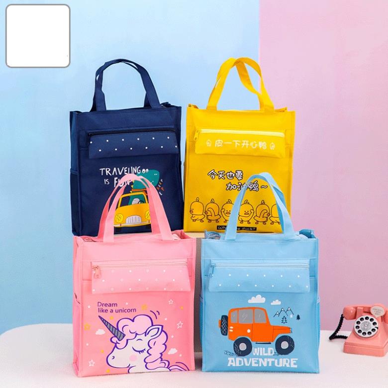 Túi vải đi học SOLANO túi xách đi học thêm chống nước họa tiết hoạt hình dễ thương FB-001420