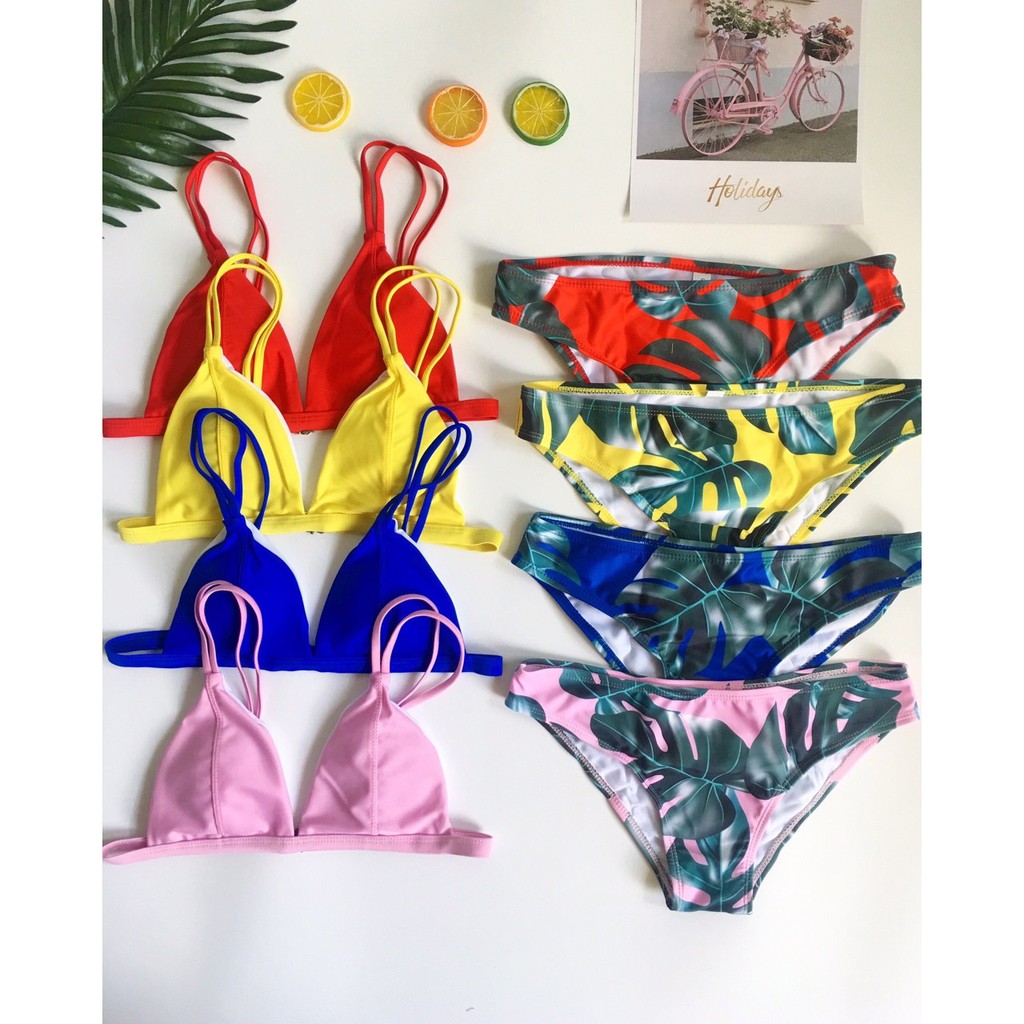 Bikini tam giác lá (nhiều màu)