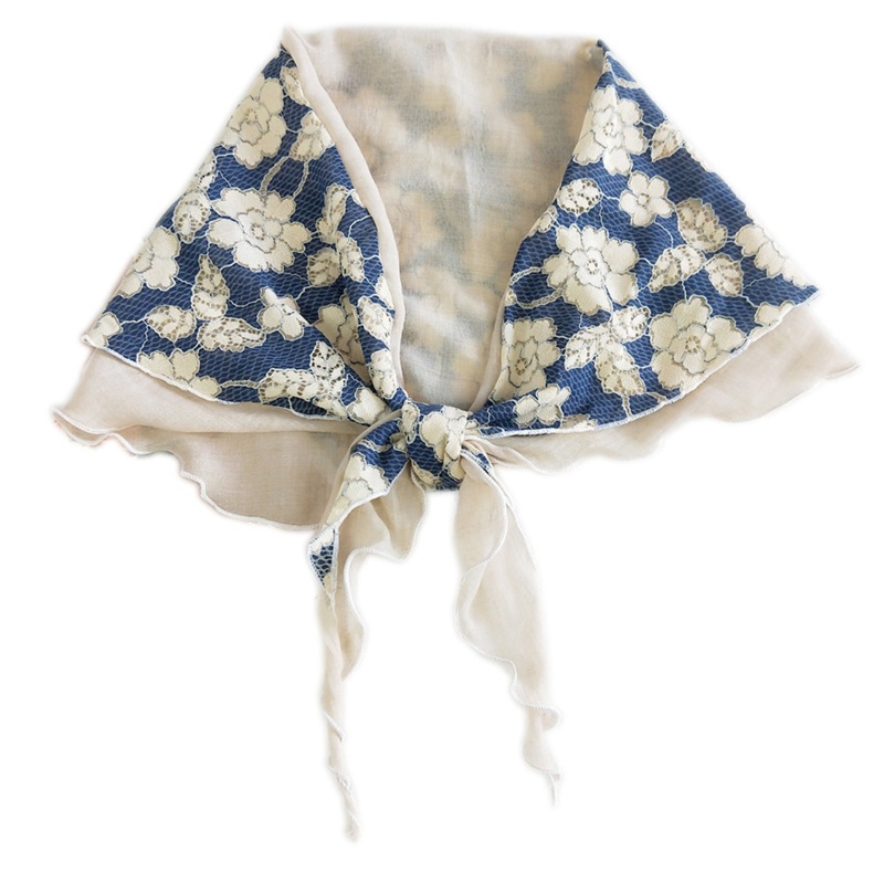 Khăn Choàng Lớn In Họa Tiết Hoa Chống Tia UV Dành Cho Nữ