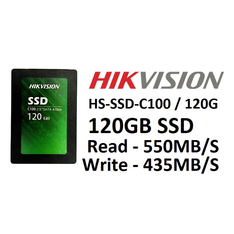 Ổ cứng SSD Hikvision C100 120GB - Hàng Chính Hãng Bảo Hành 3 Năm