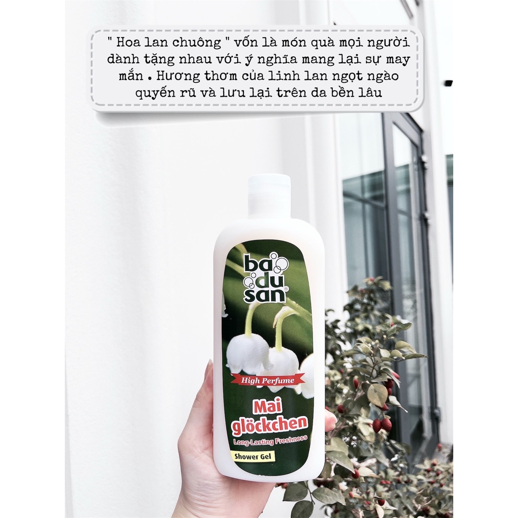 Sữa tắm nước hoa thuần chay Organic Badusan MaiGlockchen  500ml - - Hương Chất Cosmetic