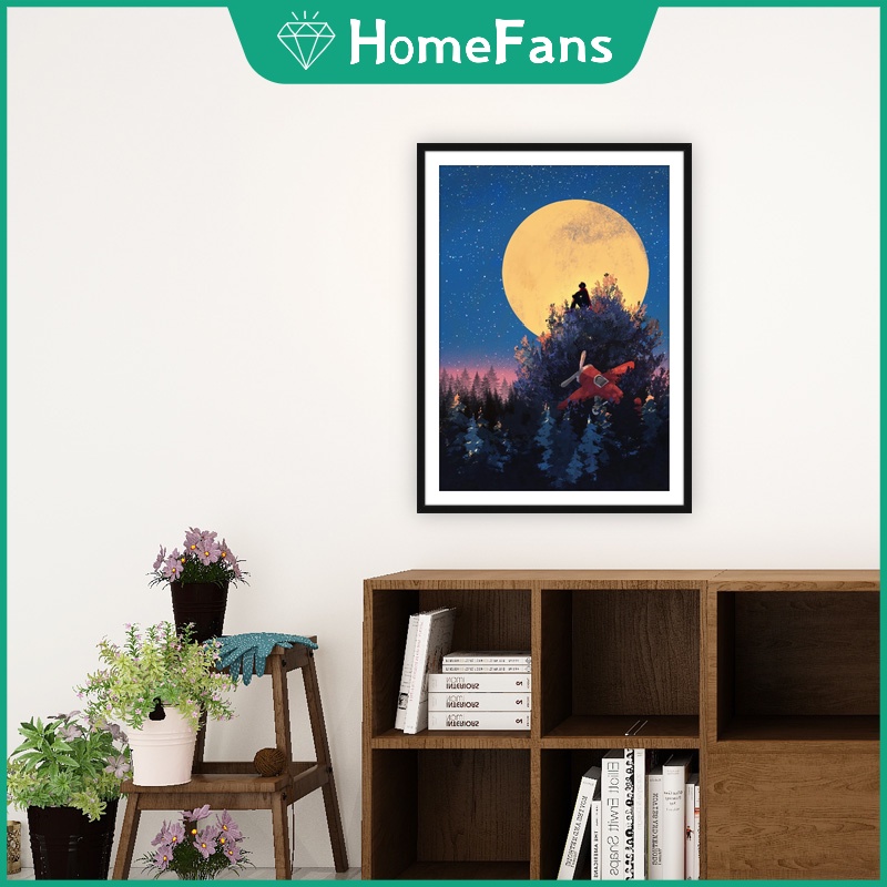 Bộ Tranh Đính Đá 5D Tự Làm 30x40cm/40x50cm Hình Phong Cảnh Mùa Mưa Trang Trí Nhà Cửa