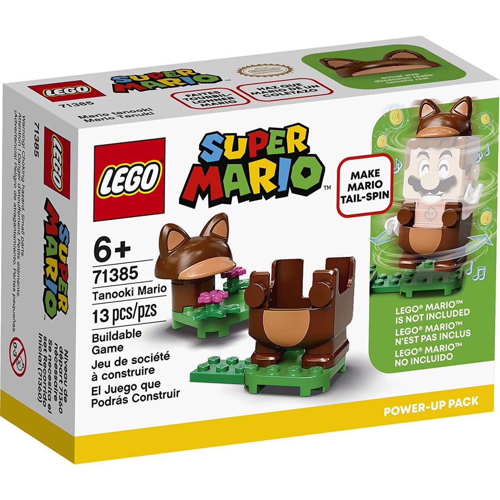 [HAPPY.BRICKS] LEGO MARIO - 71385 - GÓI NÂNG CẤP SỨC MẠNH TANOOKI MARIO - TANOOKI MARIO POWER-UP PAC