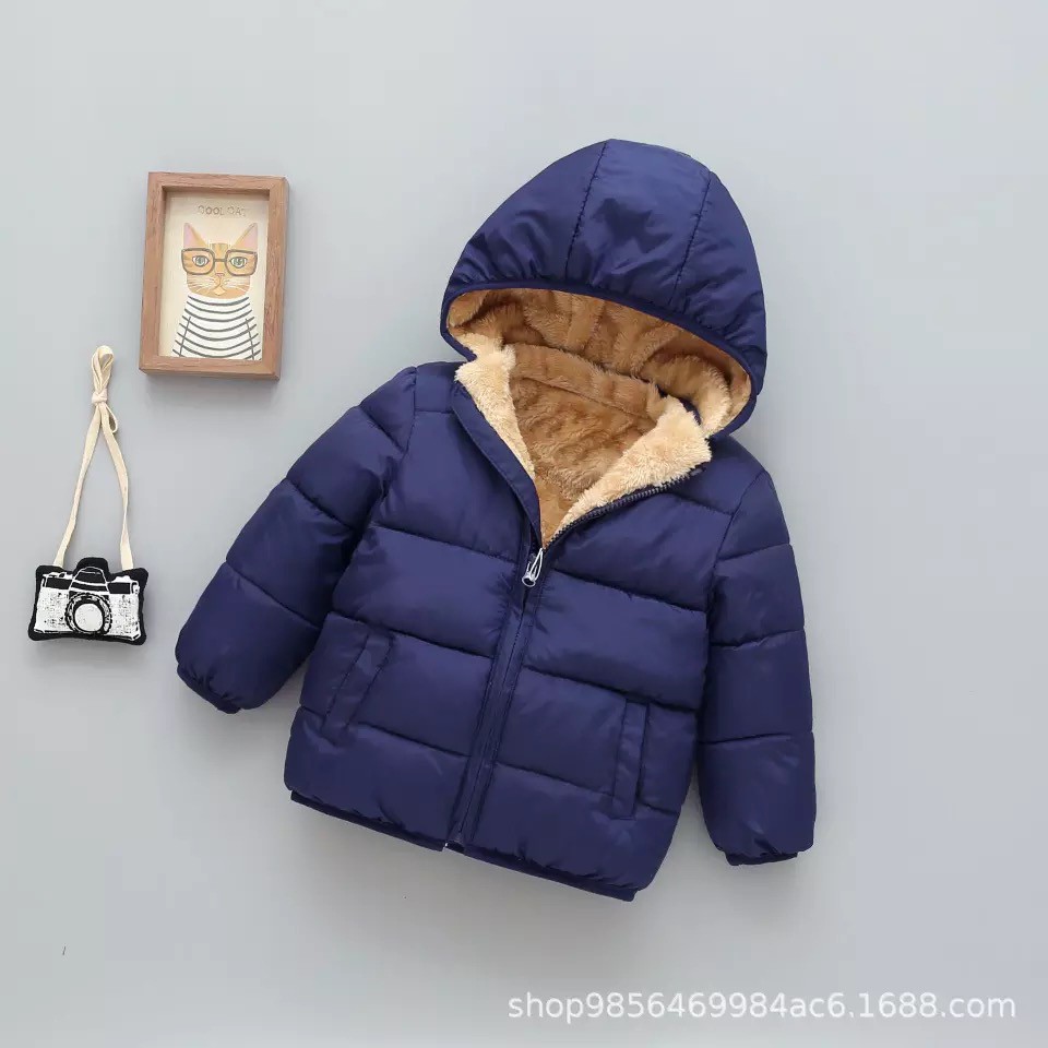 Áo phao lót lông cừu siêu ấm cho bé (hàng quảng châu xịn) | BigBuy360 - bigbuy360.vn
