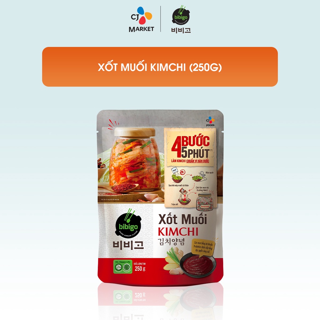 Xốt muối kim chi Bibigo 250g thơm ngon tiện lợi