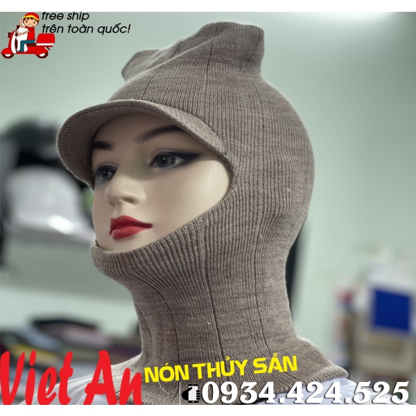 NÓN LEN KHO LẠNH MÀU KEM _ HÌNH CHỤP THẬT