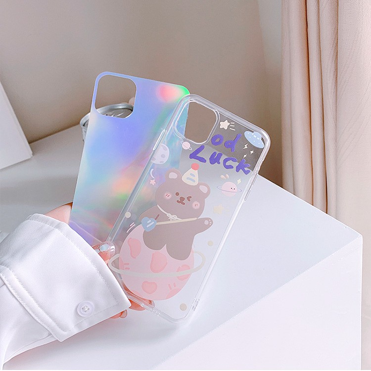 Ốp lưng iphone Gấu đội mũ phản quang 5/5s/6/6plus/6s/6splus/7/7plus/8/8plus/x/xr/xs/11/12/pro/max/plus/promax | BigBuy360 - bigbuy360.vn