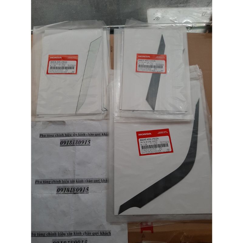 Mác ốp sàn sh  tem ốp sườn sh 2020-2022 Honda chính hãng honda