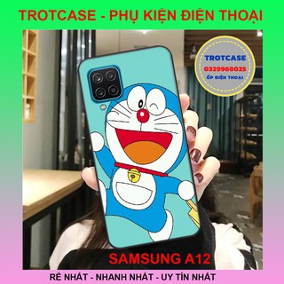 [ Hàng về ] Ốp lưng điện thoại Samsung A12 - ốp lưng cao cấp viền đen in hình đủ mã Doraemon siêu đẹp
