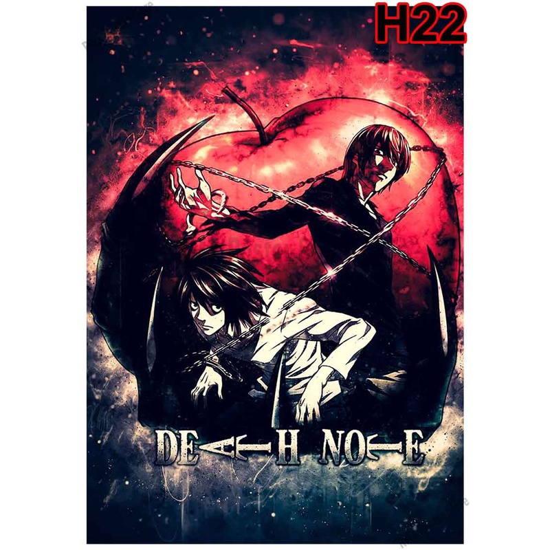Poster Phim Hoạt Hình Death Note Trang Trí Nội Thất