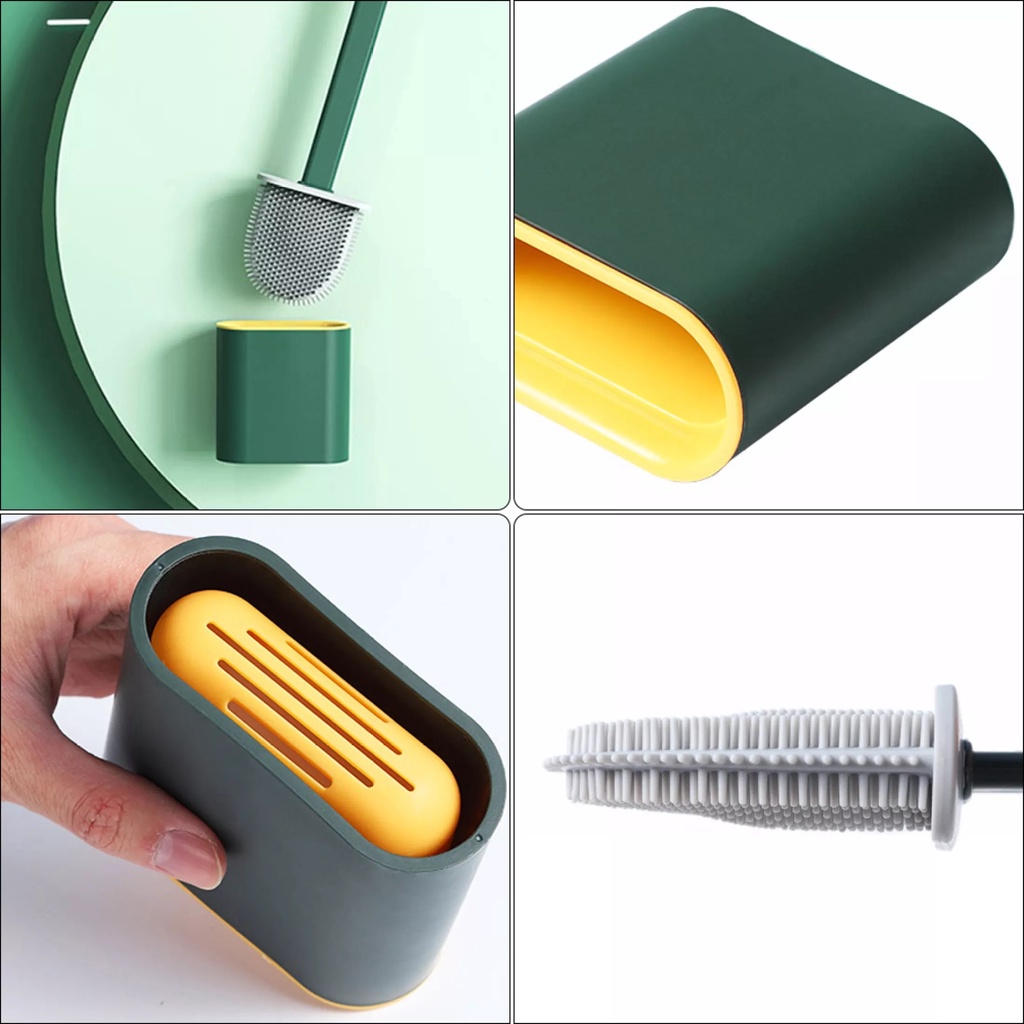 Chổi Cọ Nhà Vệ Sinh, Cọ Bồn Cầu Toilet Nhà Vệ Sinh Cao Cấp Kèm Giá Cắm Chổi Silicon
