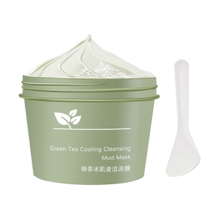 100g Green Tea Cooling Cleansing Mud Mask Green Tea Facial Detox Mud Mask Deep Cleansing Mask