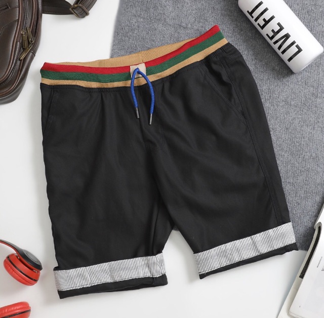 Quần sọt Nam Kaki lưng thun vải giản cao cấp | BigBuy360 - bigbuy360.vn