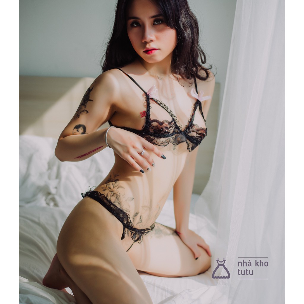 Set đồ lót ren sexy show 3 vòng L085 | BigBuy360 - bigbuy360.vn