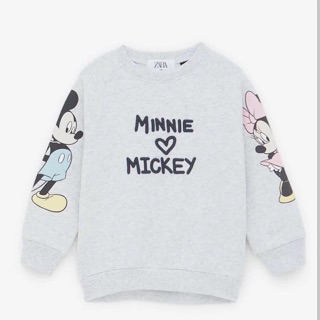 Áo nỉ xám mickey