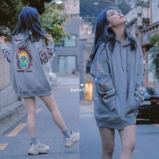 Áo khoác hoodie xám Nerdy giống IU trong album LOVE POEM