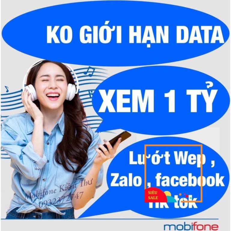 SIÊU SIM Mobi KO GIỚI HẠN DATA Y60-S50-DIP50-BL5GT-Z70-THAGA-C90N-C50N Chính Hãng Mobi