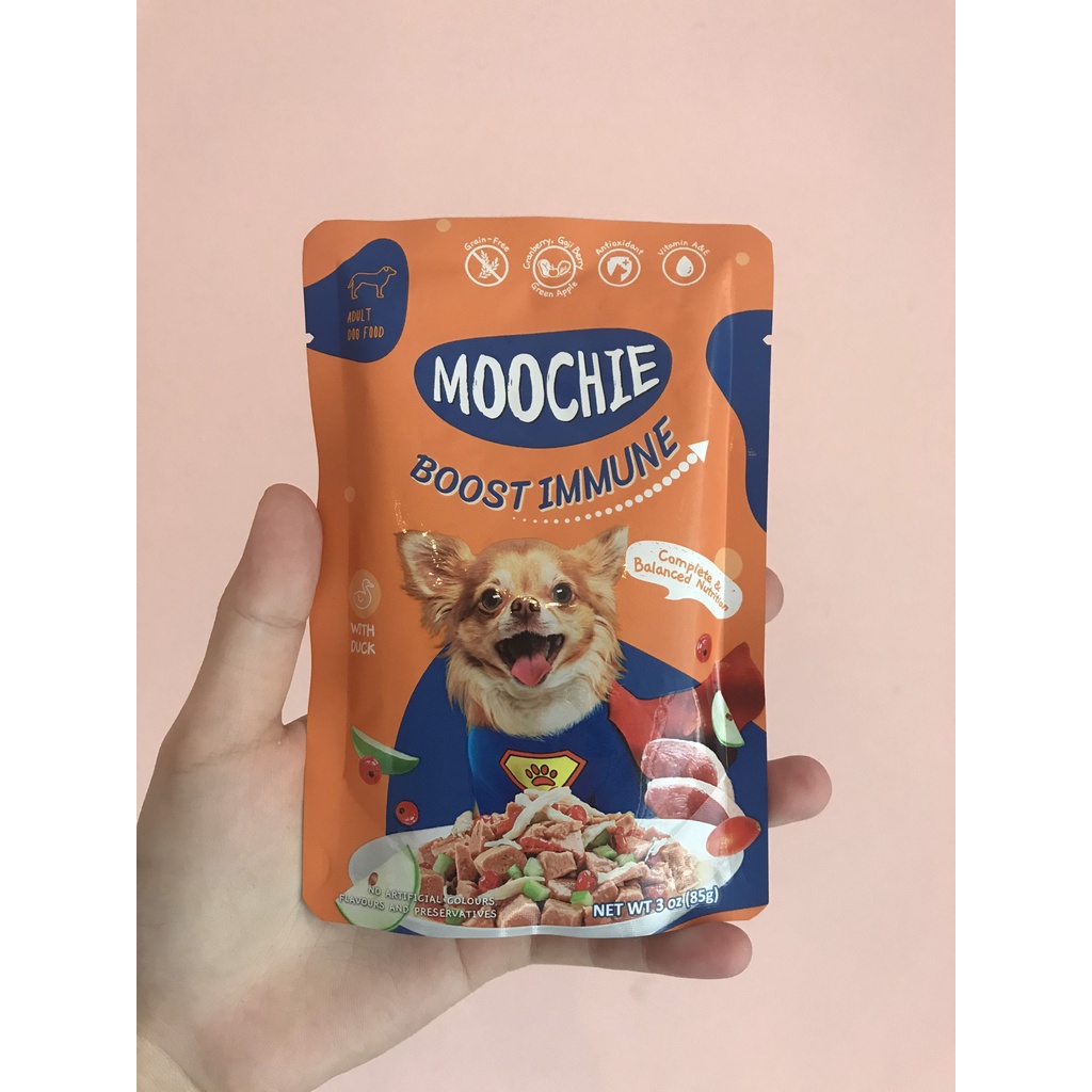 Pate Moochie cho chó con và chó lớn Moochie Nupet dễ ăn