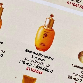 Sữa dưỡng whoo vàng đông y 110ml