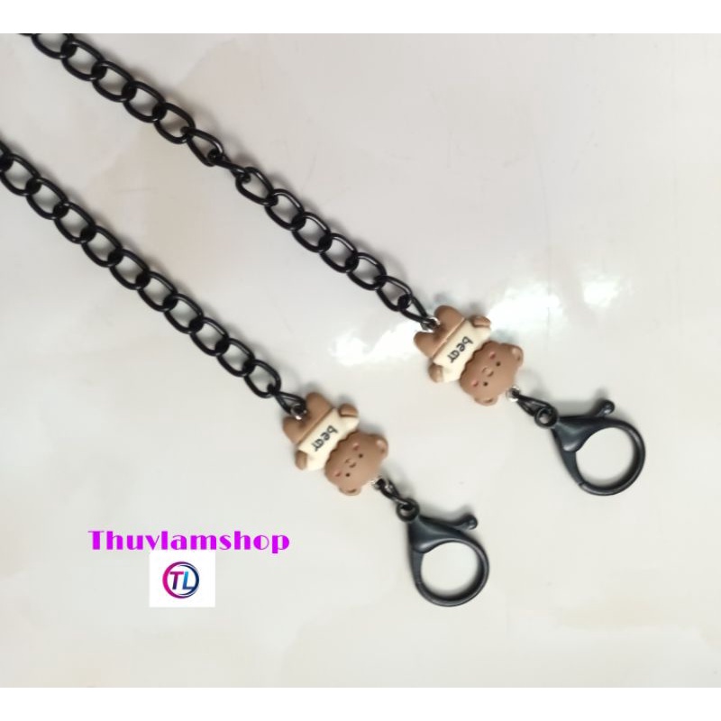 Dây đeo khẩu trang chống rớt tiện lợi mic gấu dễ thương mã AH12