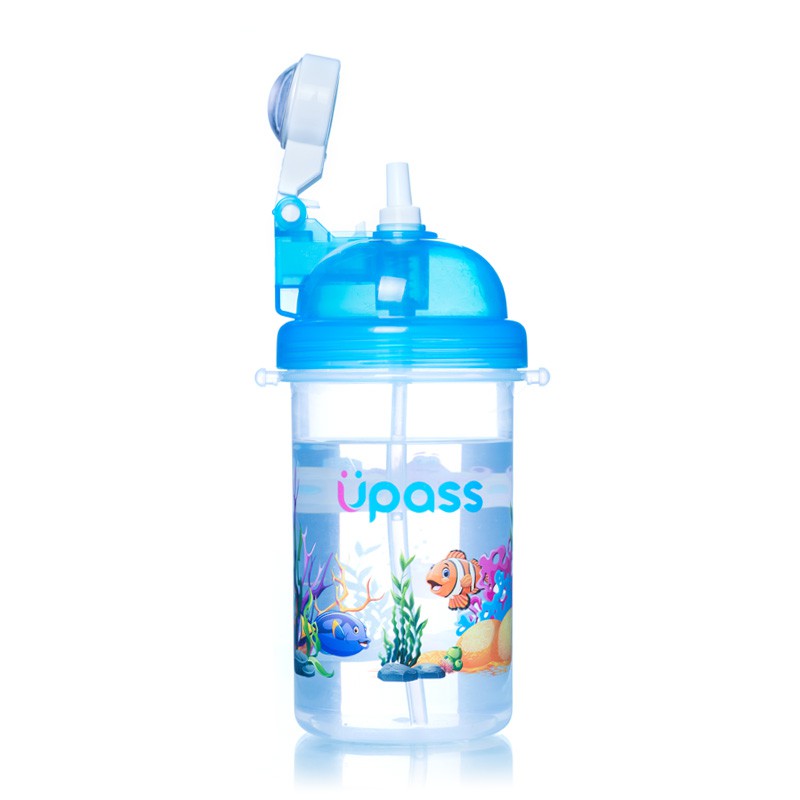 Bình uống nước cho bé đi học Upass 420ml