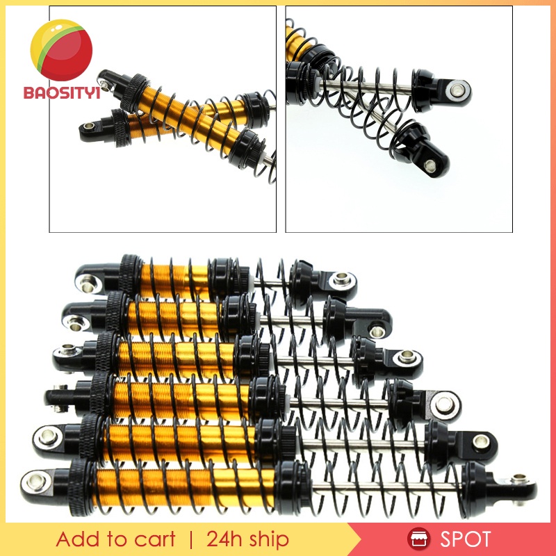 Set 4 Phuộc Giảm Xóc Bằng Kim Loại Cho Xe Điều Khiển Từ Xa Trx4 Scx10 90046 1 / 10