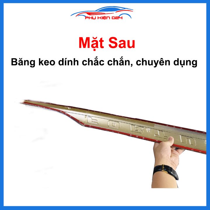 Ốp tay mở cốp mạ Crom Fortuner 2017-2018-2019-2020-2021 trang trí xe chống va đập hiệu quả
