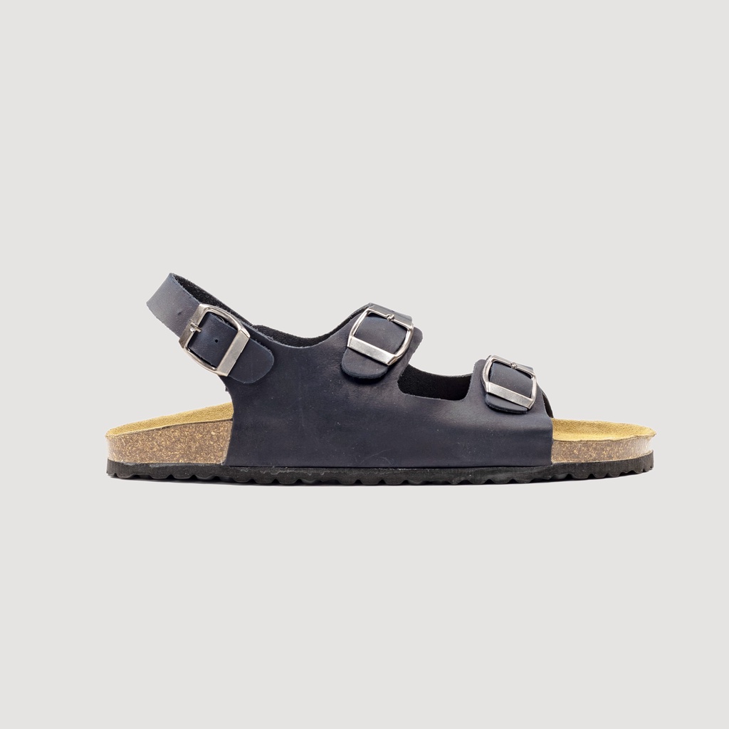Sandals birken da PU cao cấp quai ngang sandals đế trấu thời trang unisex chính hãng Bioline