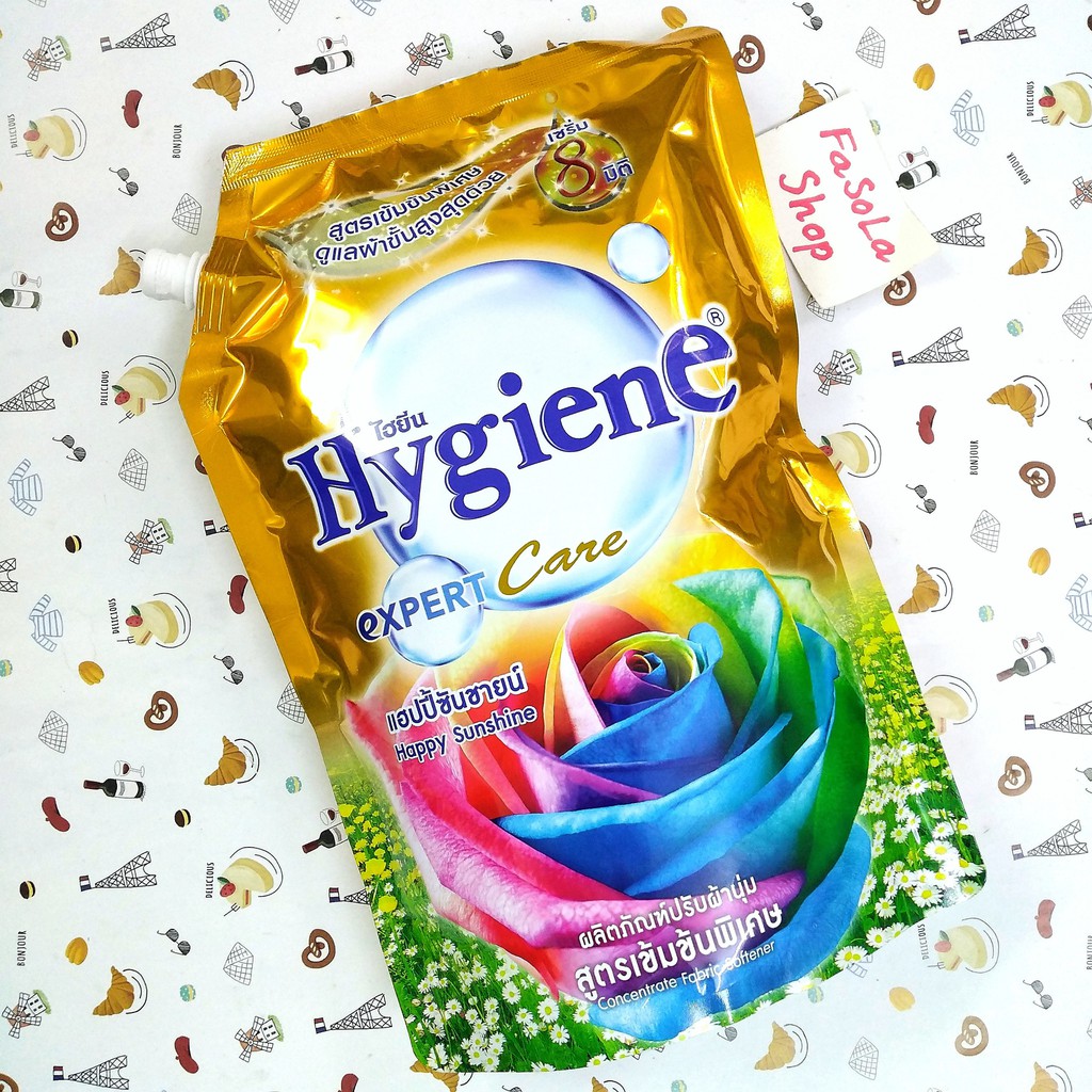 Nước xả vải HYGIENE 1150ml Thái Lan thơm lâu đậm đặc các màu dung dịch xả quần áo expert care vàng trắng đen xanh