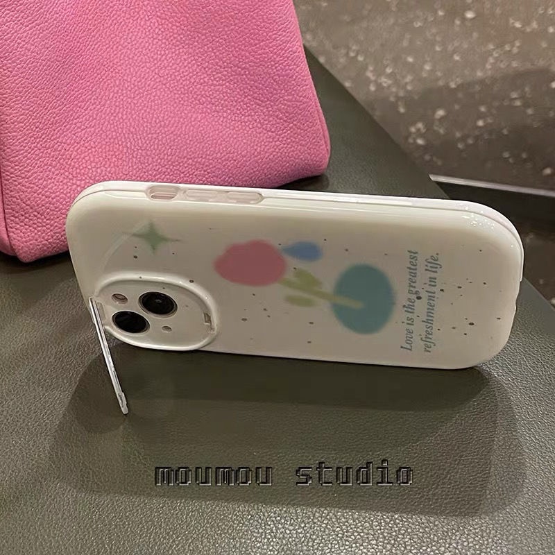 Ốp Điện Thoại acrylic Cứng Hình Hoa Cho iphone 13 pro max 12 pro max 7 8 plus x xr xs max