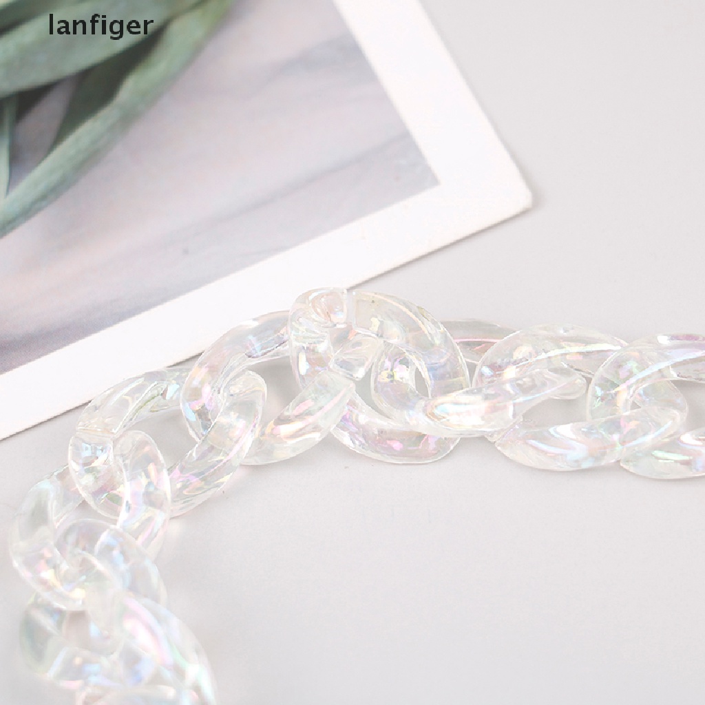 1 Dây Xích Acrylic Trong Suốt Hình Gấu Nhỏ Tự Trang Trí Ốp Điện Thoại