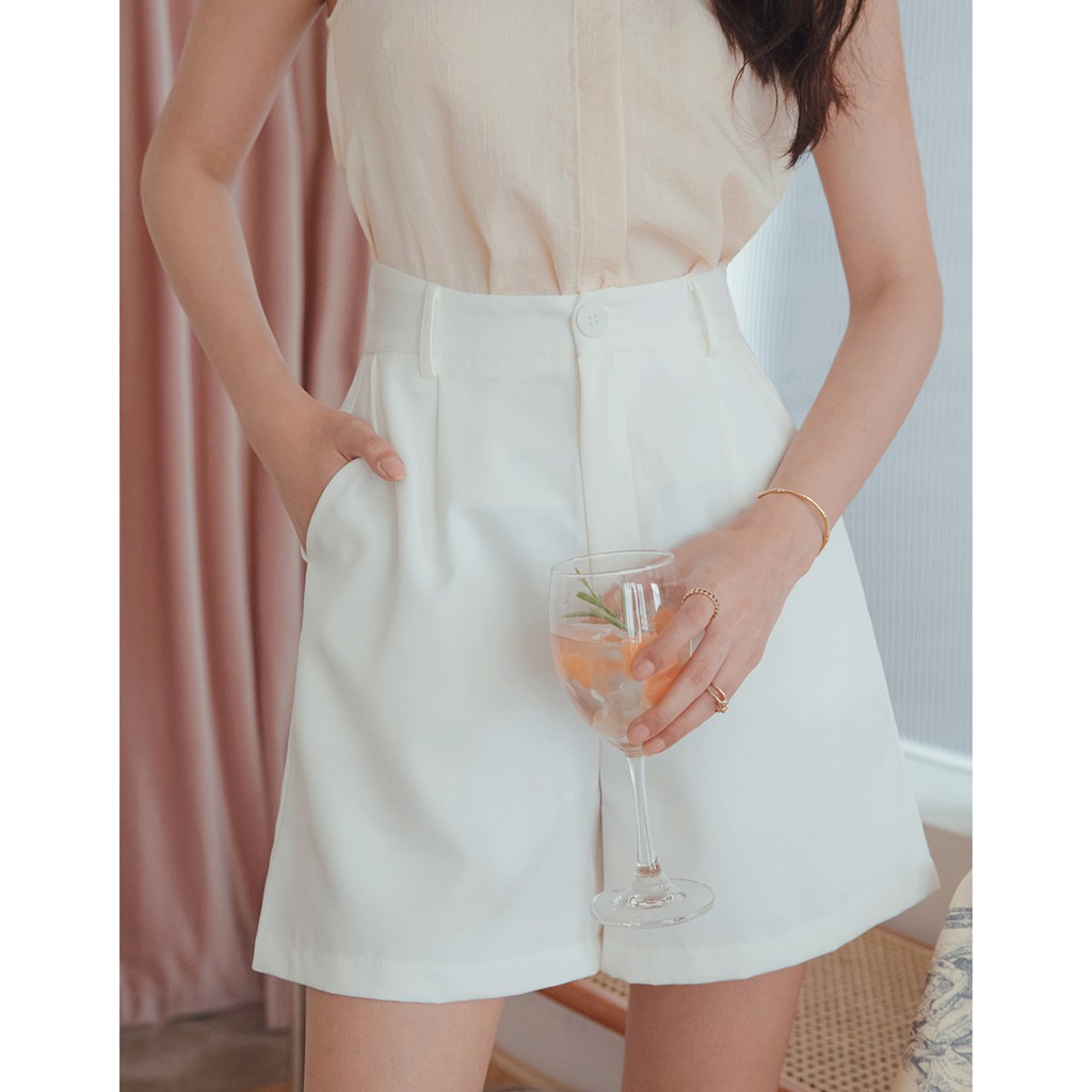 Quần short xếp ly thời trang nữ Air Space 2121823015