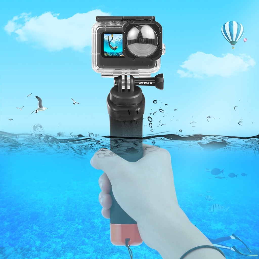 PHAO TAY CẦM ĐI BIỂN GOPRO THAO TÁC NHANH PULUZ