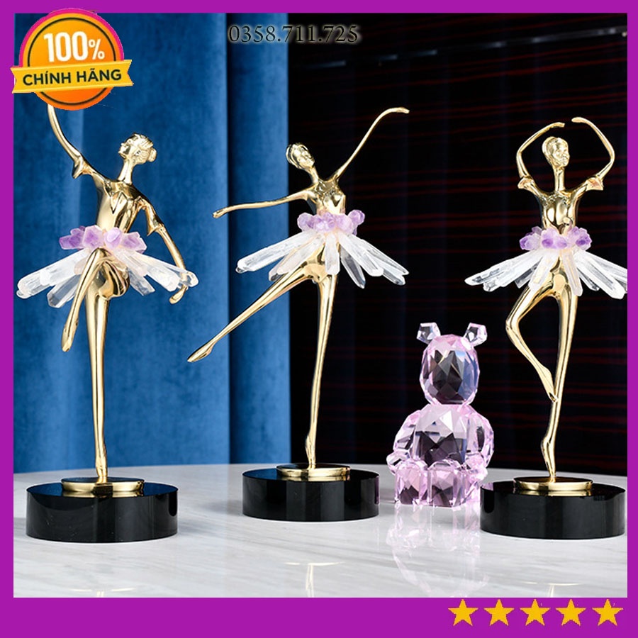 Tượng trang trí hình vũ công ba lê decor cao cấp, Tượng decor nhà cửa độc đáo
