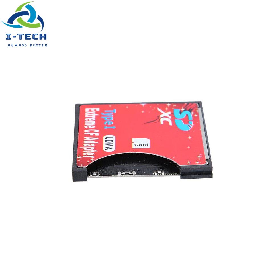⚡Khuyến mại⚡64GB- 128GB Single Slot Extreme For Micro SD/SDXC TF To Compact Flash CF Type I Memory Card Reader Writer Adapter