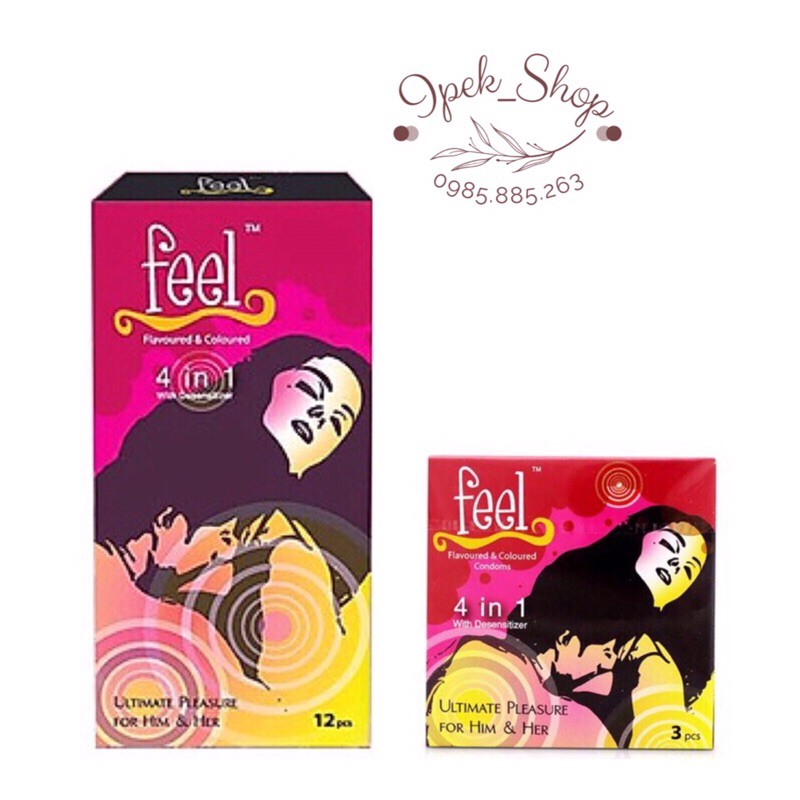 Bao cao su FEEL 4 in1 Malaysia - Ipek_Shop