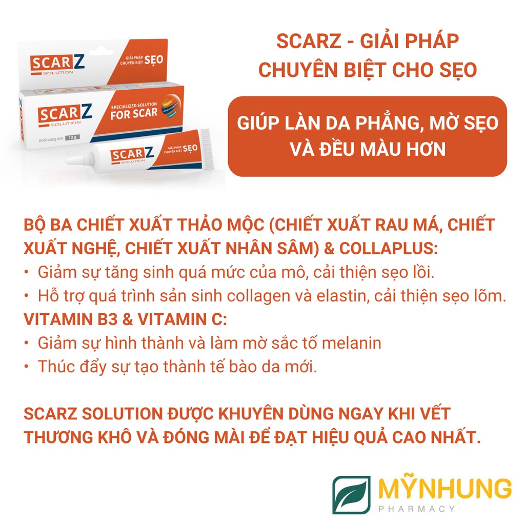 Kem dưỡng da liền sẹo SCAZ