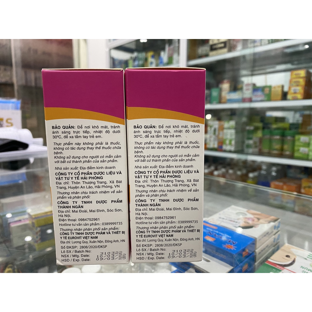 Immuno Thymo EUROVIT hộp 20 ống x 10ml hỗ trợ bé ăn ngon miệng, tăng sức đề kháng, giảm nguy cơ viêm đường hô hấp