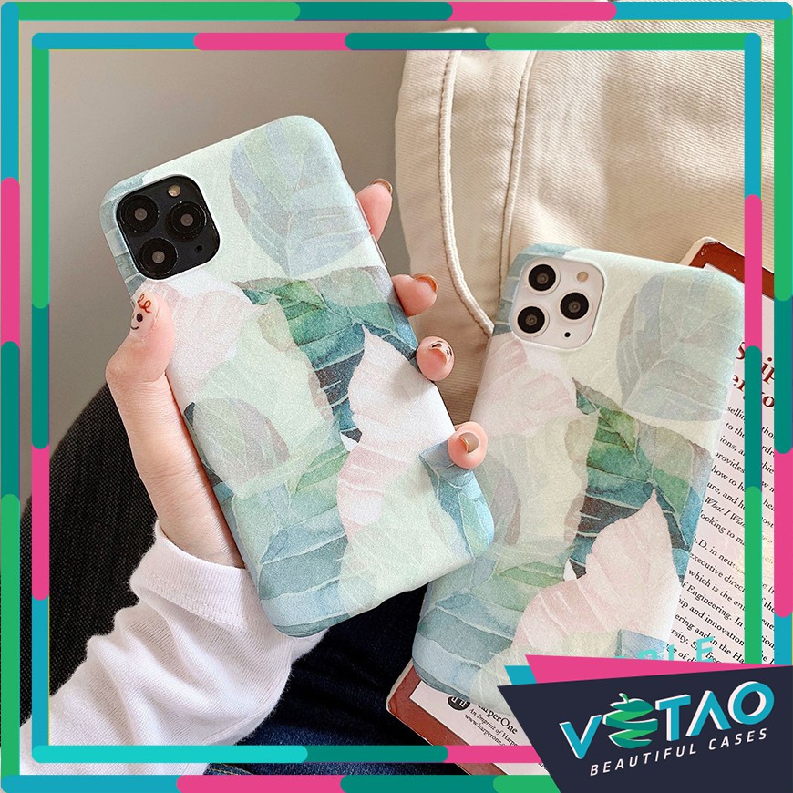 Ốp lưng Iphone nhám lá cây