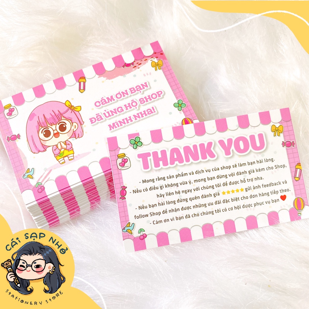 Thẻ cảm ơn, card thank you, thiệp cám ơn khách hàng, thiệp cám ơn