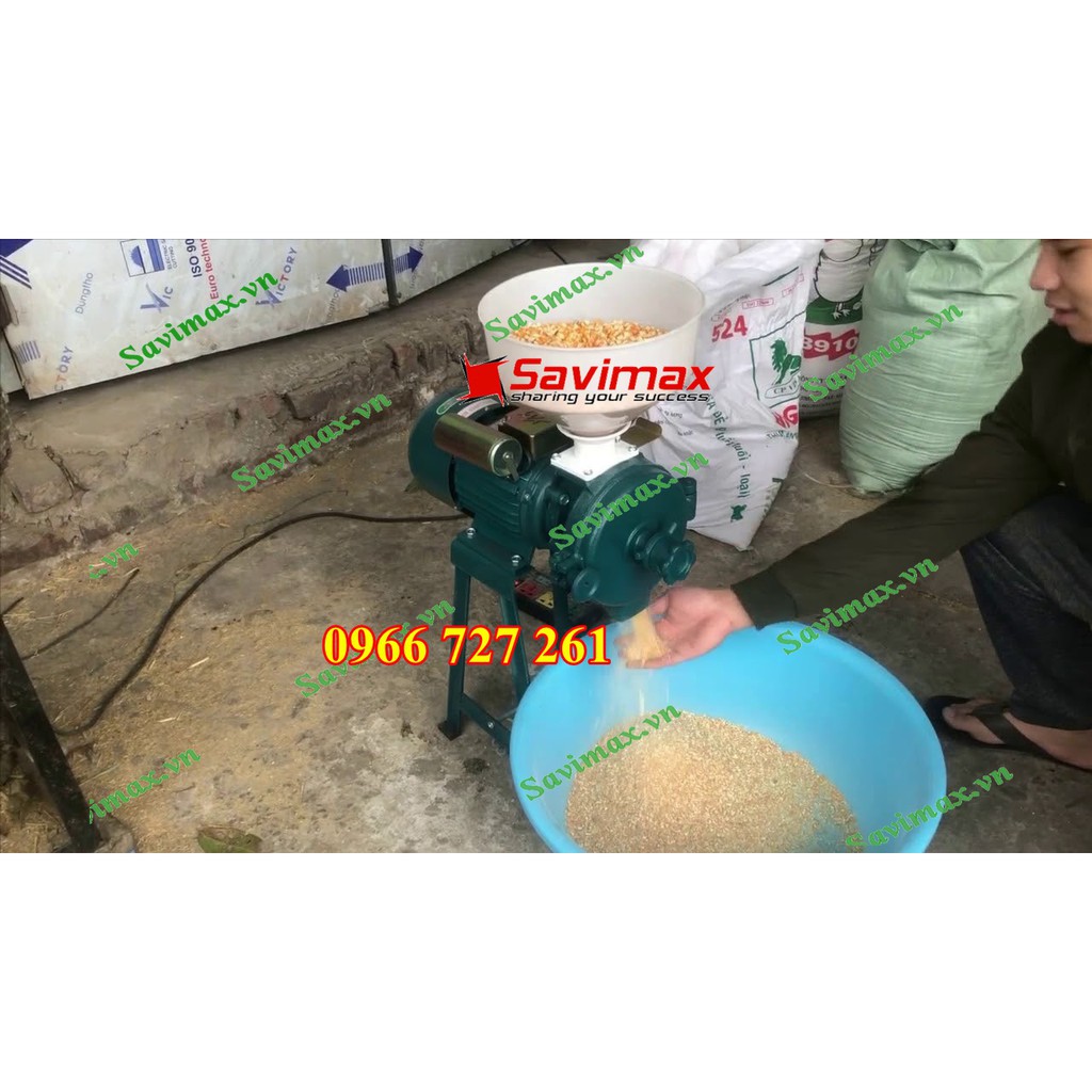 Máy xay nghiền bột đa năng SAVIMAX XB1500 chuyên xay nghiền vỡ hạt ngô, đậu, đỗ , gạo, các loại hạt khô