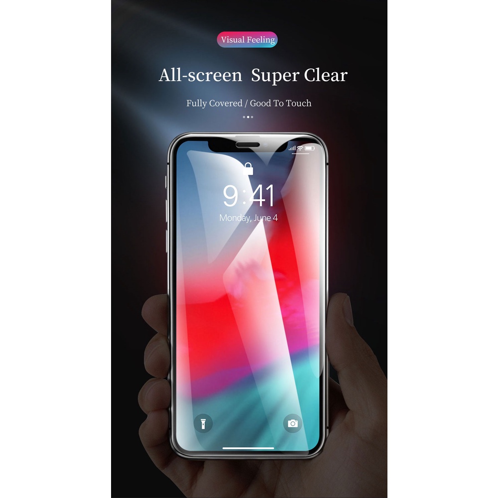 Kính Cường Lực 20D HD Bảo Vệ Màn Hình Cong Cho IPhone 14 12 13 Pro MAX 11 Pro X XS MAX Mini Xr 7 8 6 / 6s Plus SE2020 9H