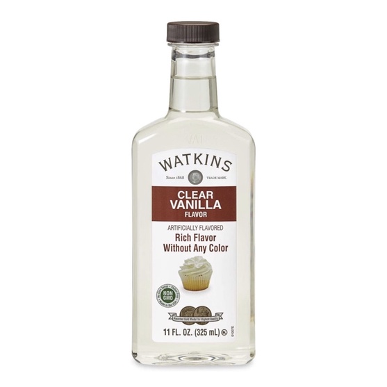 Tinh chất vanilla thuần khiết không màu cao cấp Watkins Clear Vanilla Flavor Extract 325ml USA