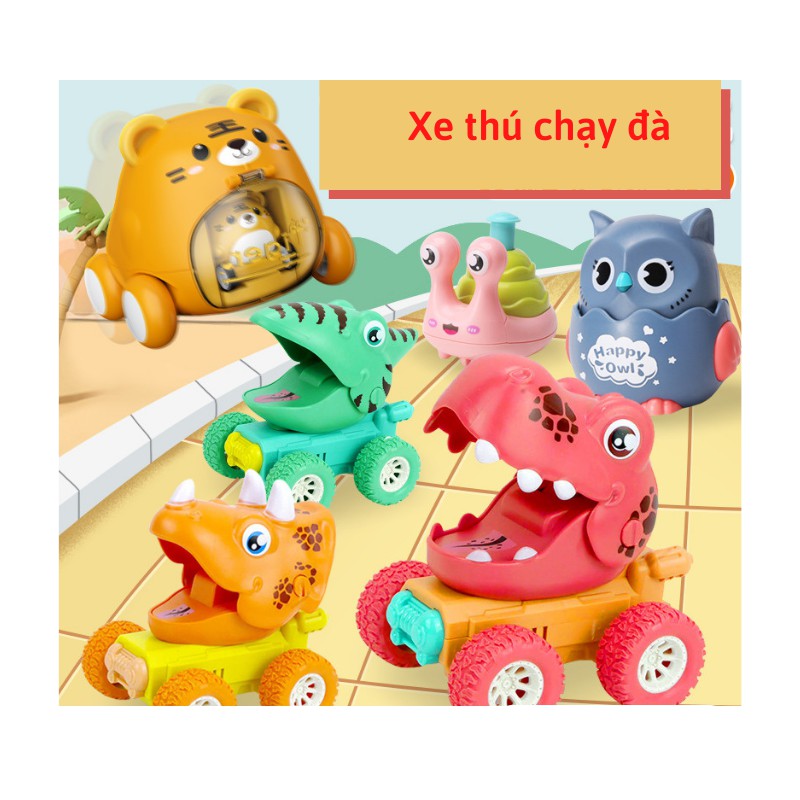 Xe ô tô thú quán tính chạy đà cho bé nhiều màu sắc Doli Kids